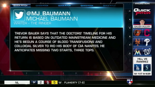 MLB Network Falls For Joke Report That Trevor Bauer Is Treating Himself For "CIA Nanites"